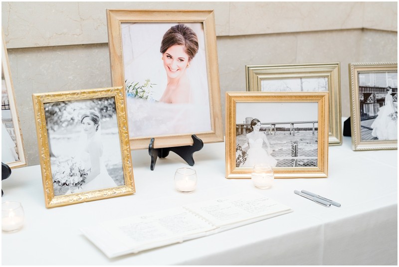 bridal-portraits-gold-frame-guest-book