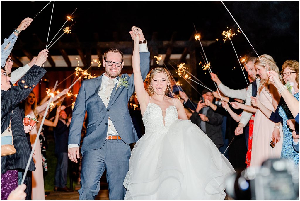 2019 wedding highlights virginia photographers Inn at willow grove bride and groom reception sparkler exit