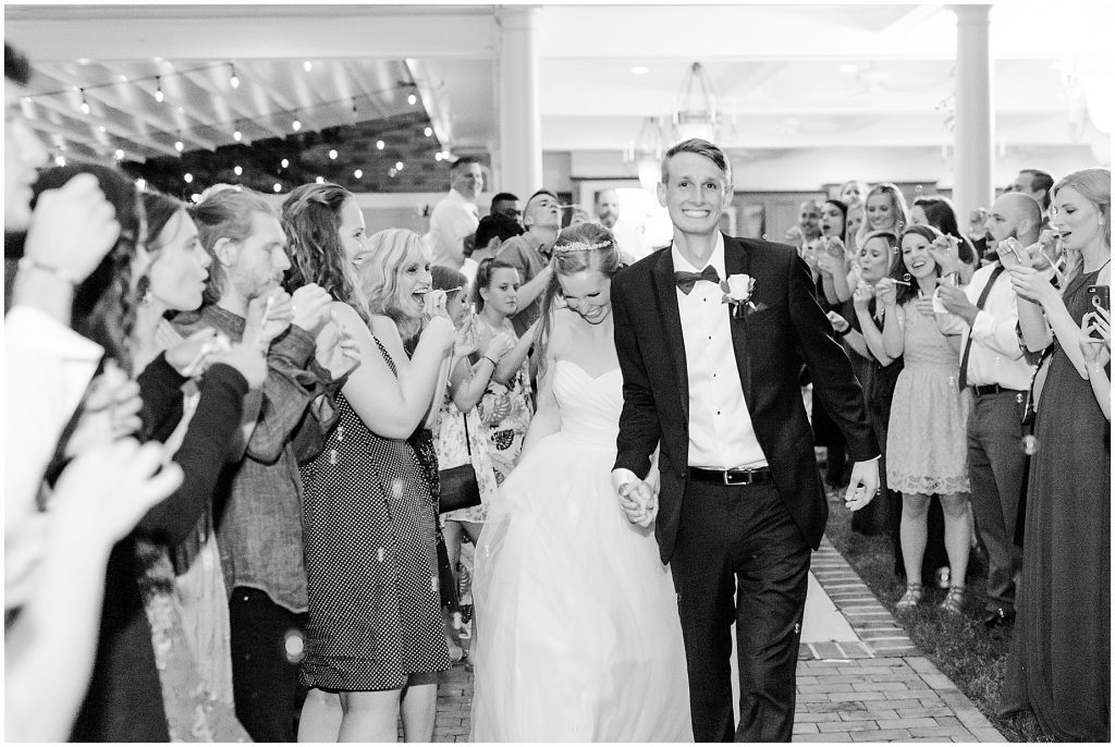 2019 wedding highlights virginia photographers hornsby house yorktown bride and groom reception exit