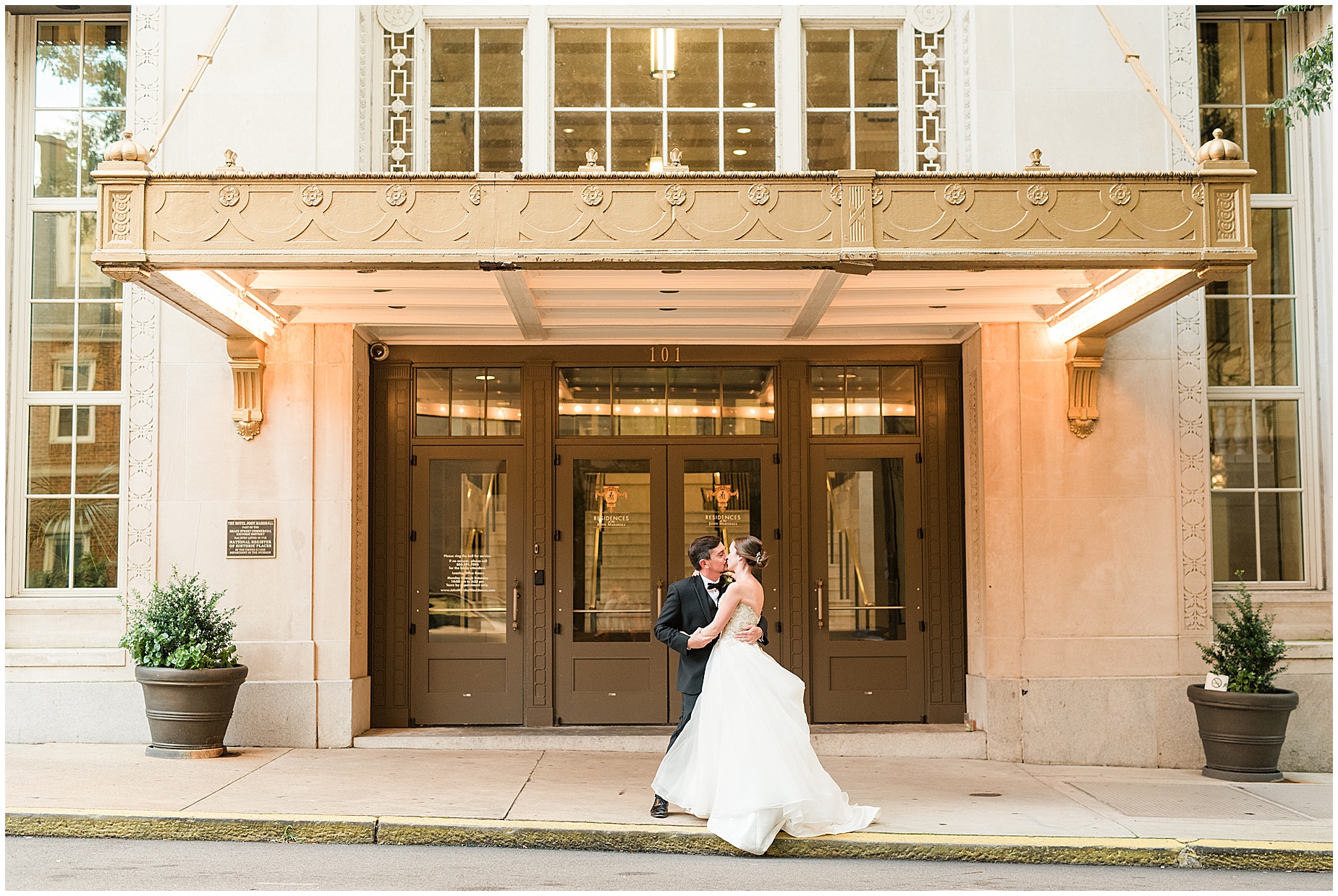 john marshall ballrooms richmond virginia downtown wedding portraits