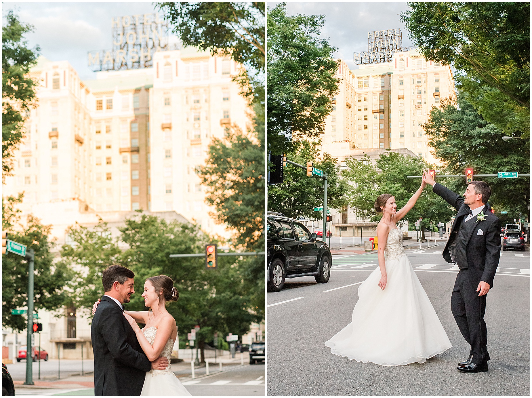 john marshall ballrooms richmond virginia downtown wedding portraits