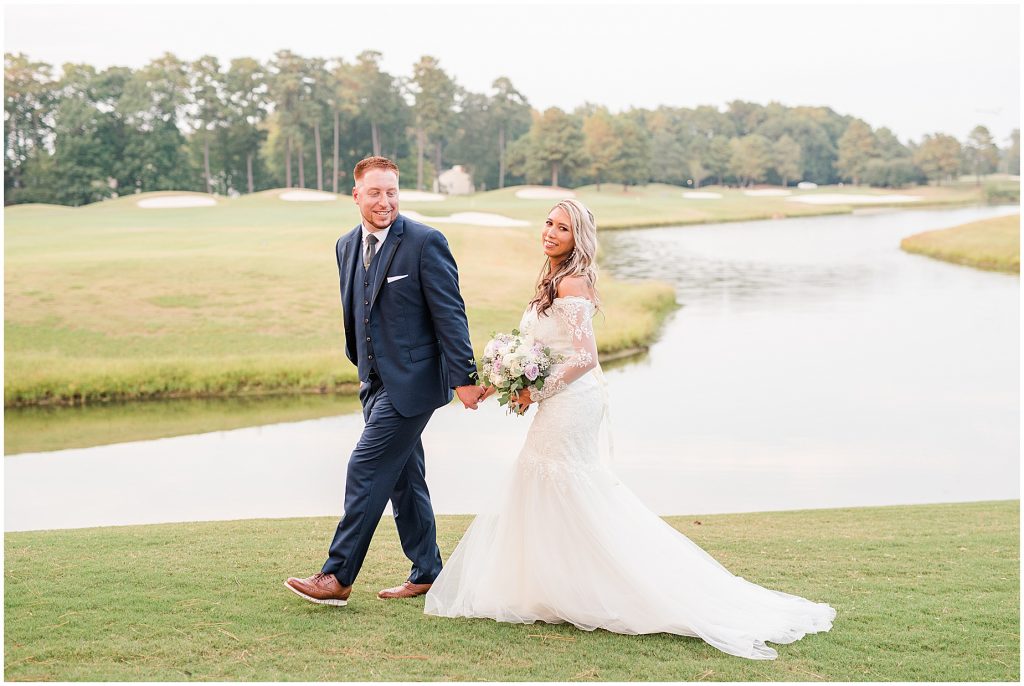 wedding virginia photographers kiln creek golf club bride and groom