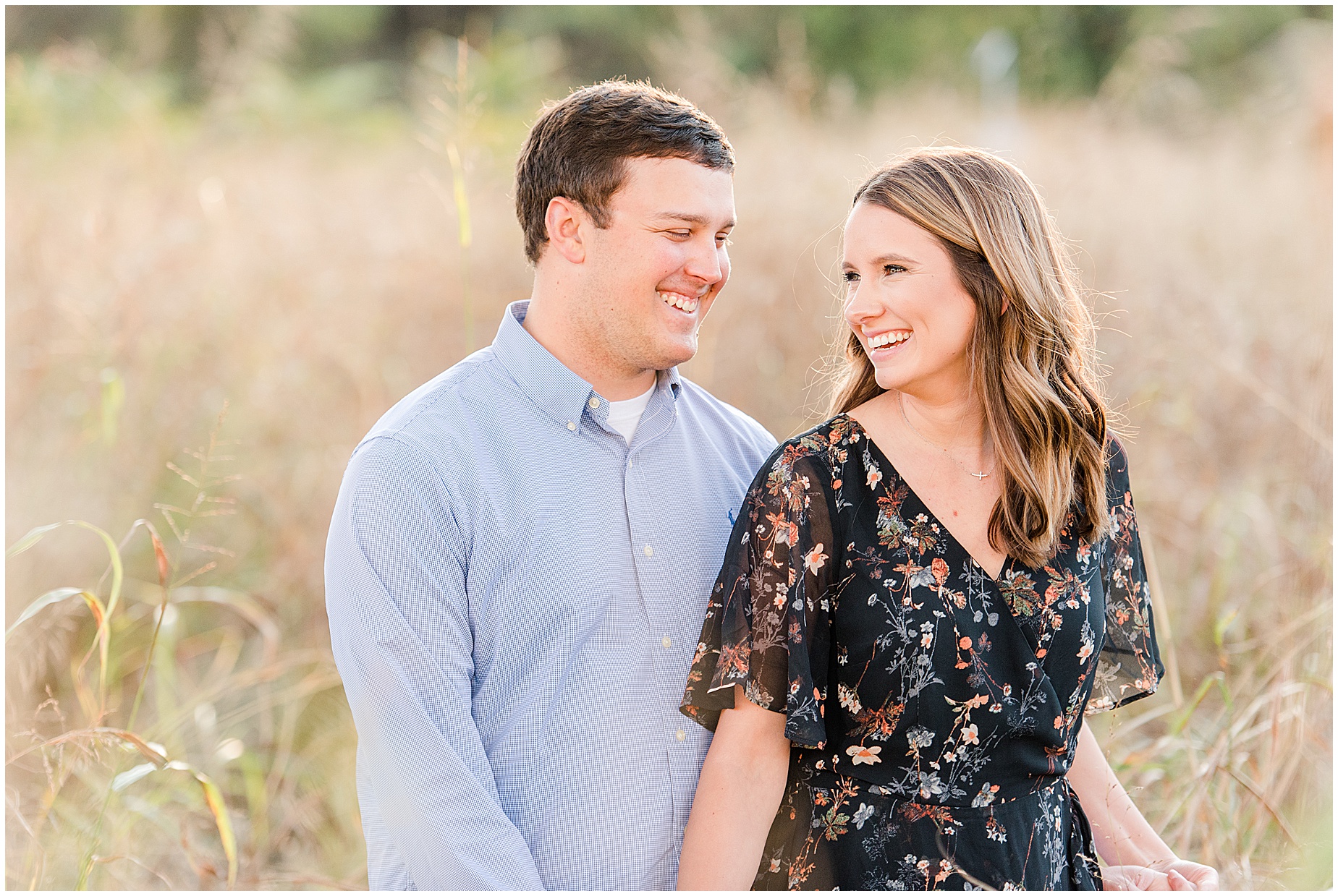 belle isle richmond engagement session tall grass