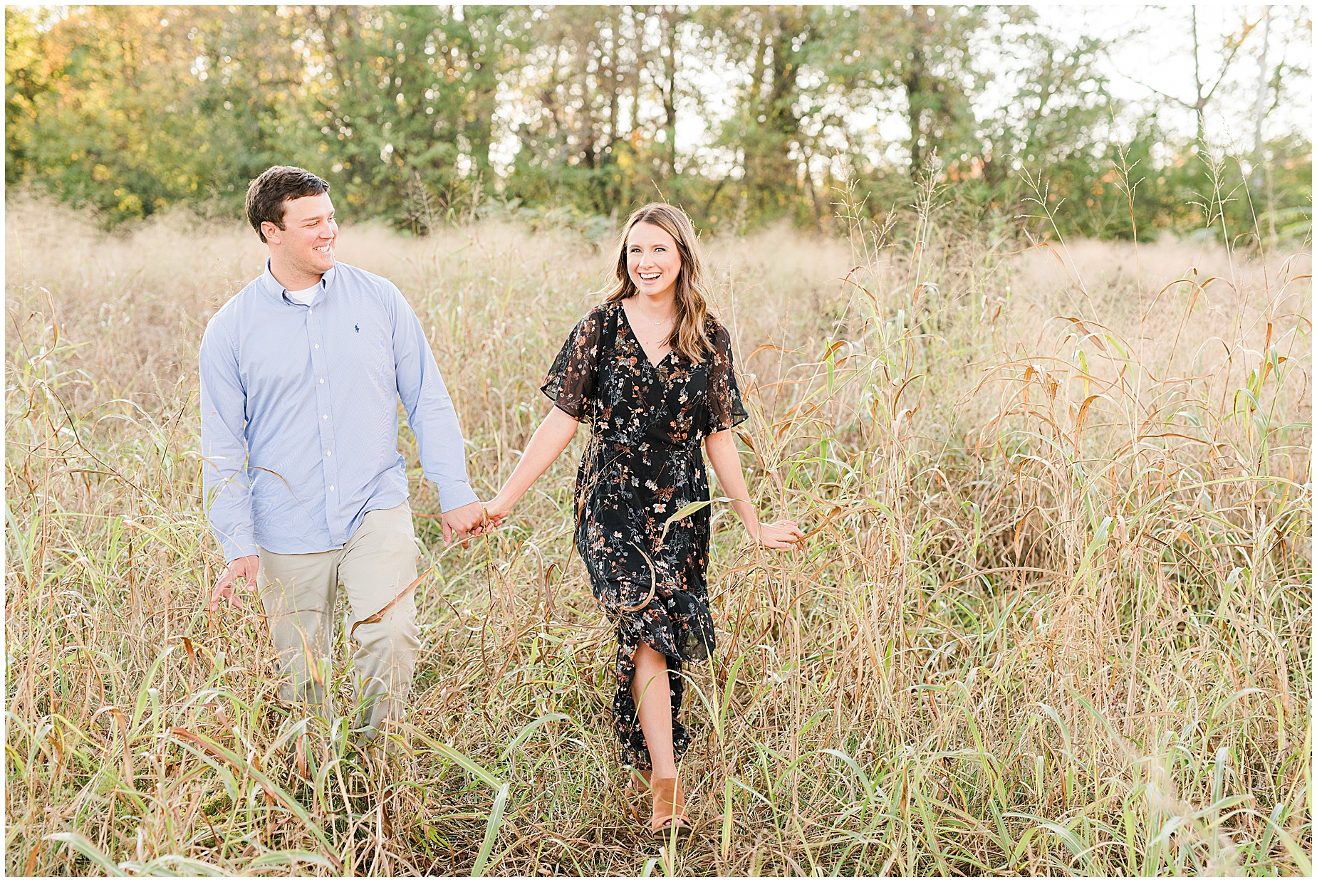 belle isle richmond engagement session tall grass