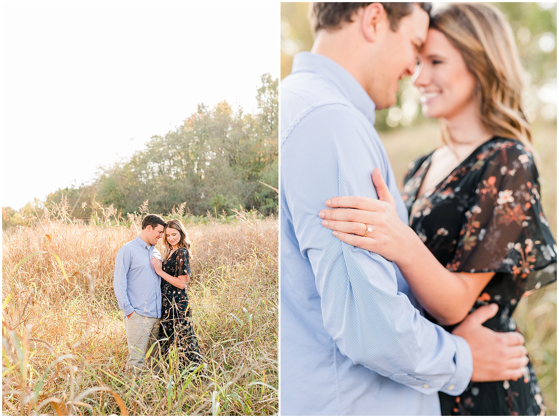 belle isle richmond engagement session tall grass