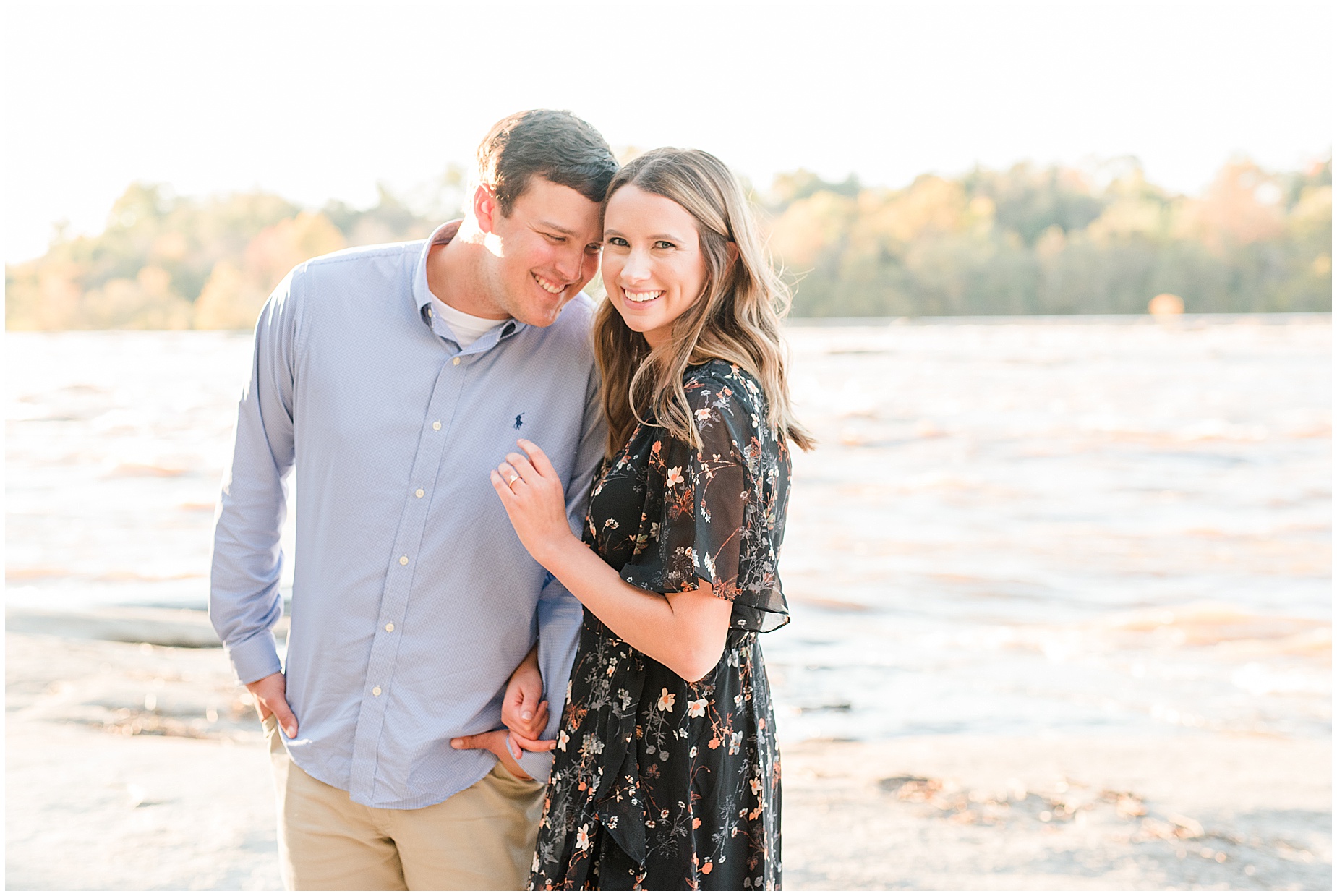 belle isle richmond engagement session james river