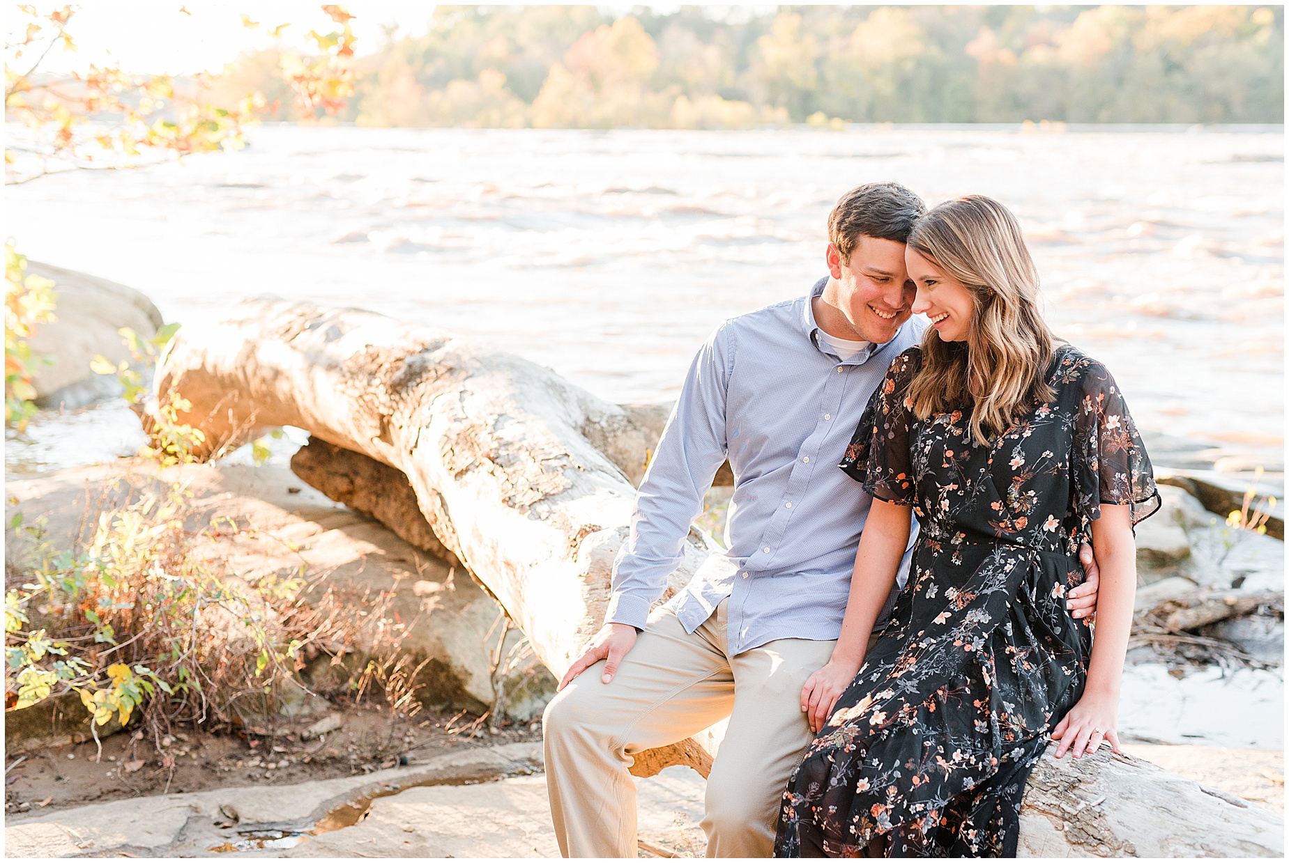 belle isle richmond engagement session james river