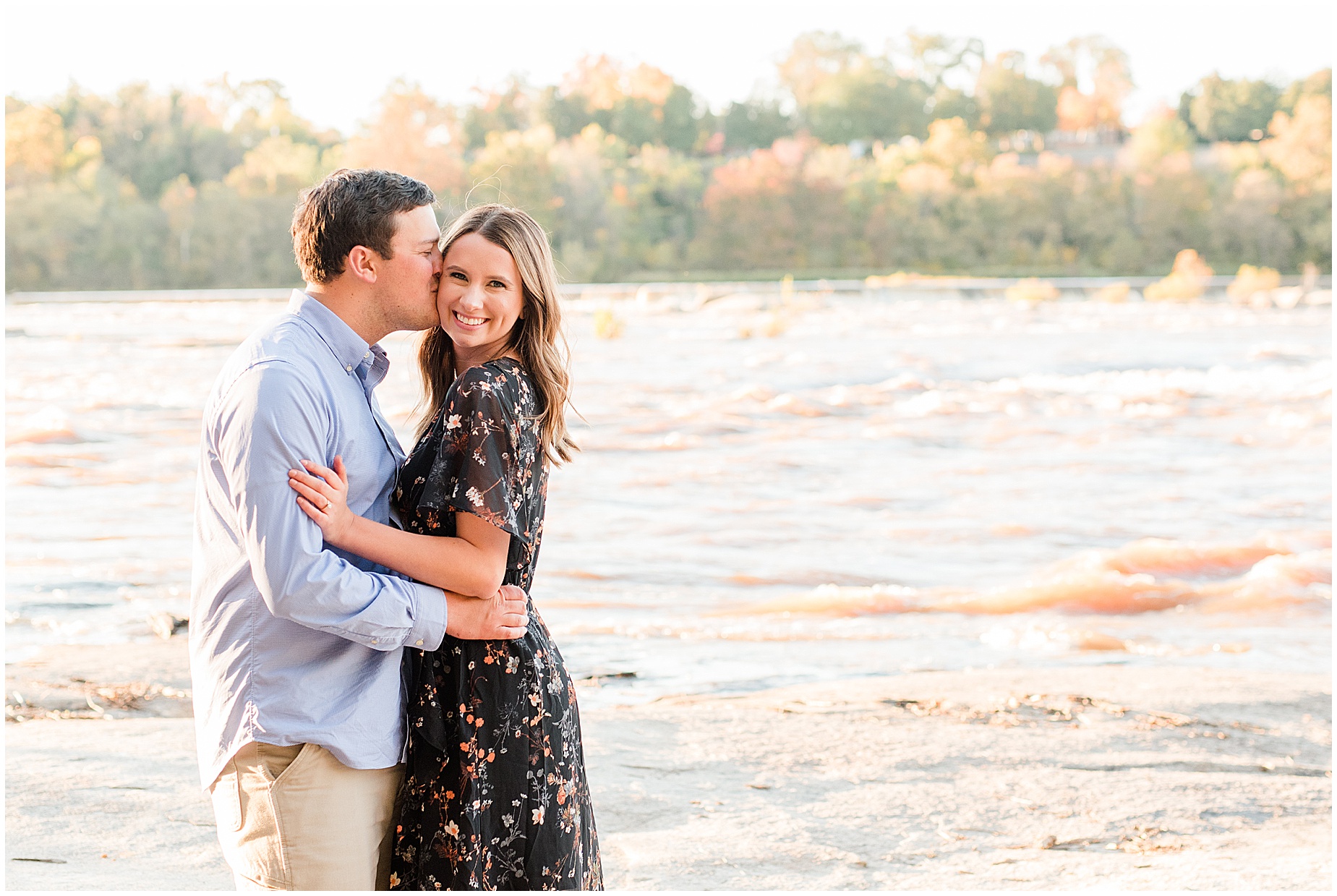 belle isle richmond engagement session james river