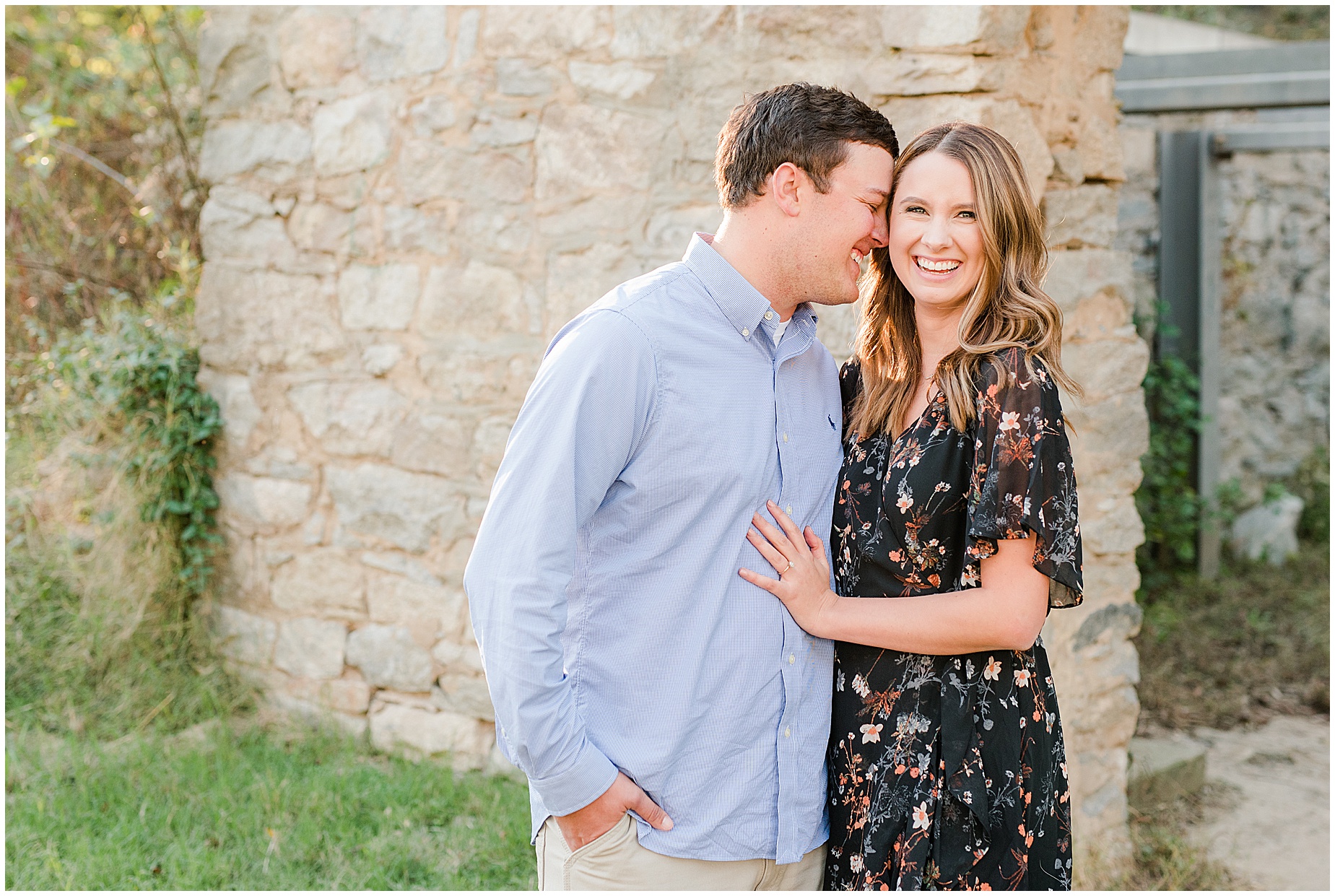 belle isle richmond engagement session ruins