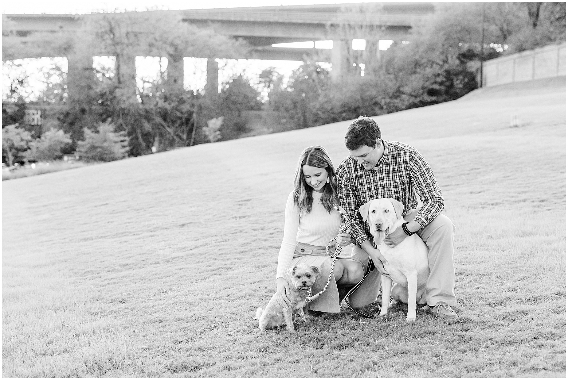 Richmond engagement session with dogs