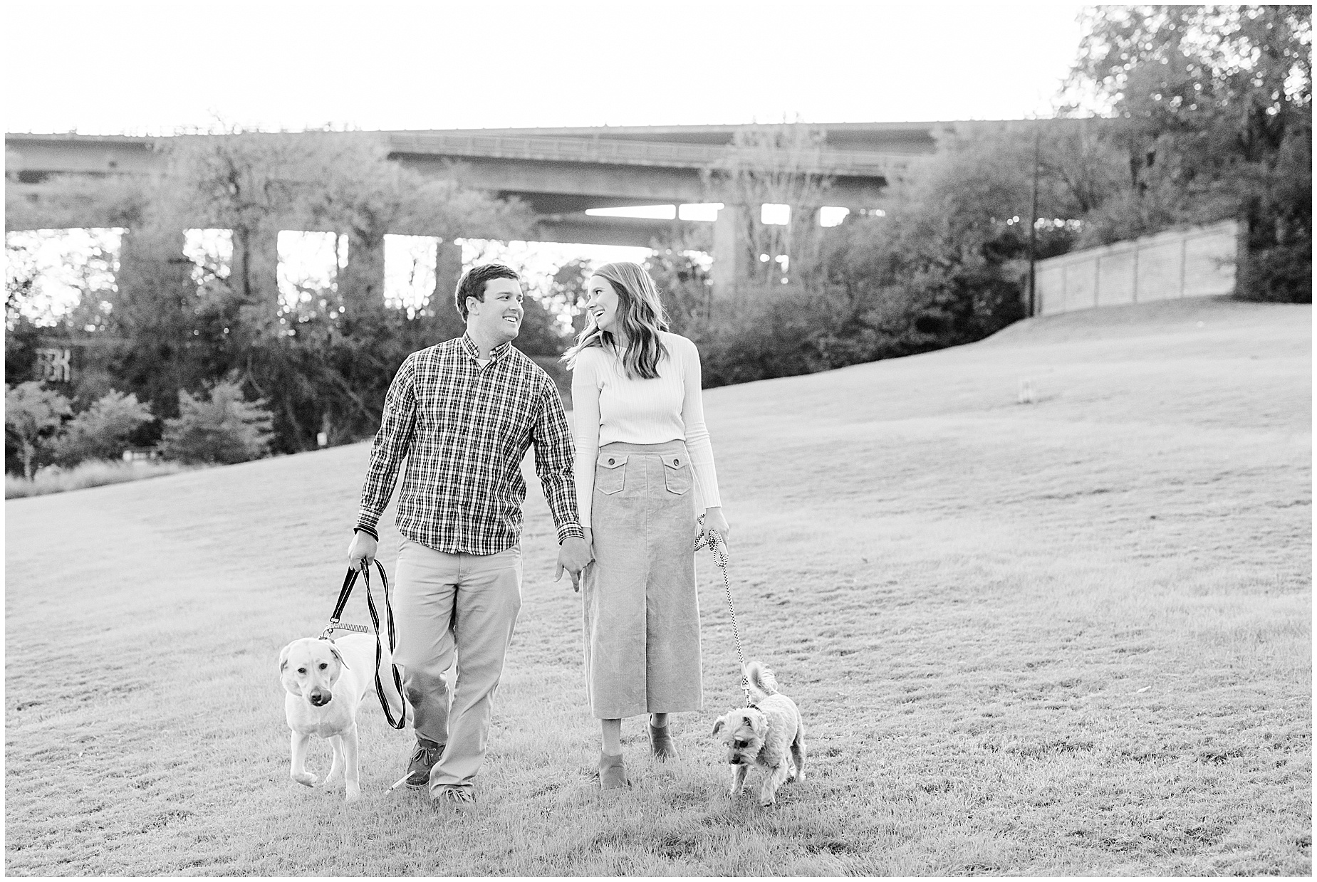 Richmond engagement session with dogs