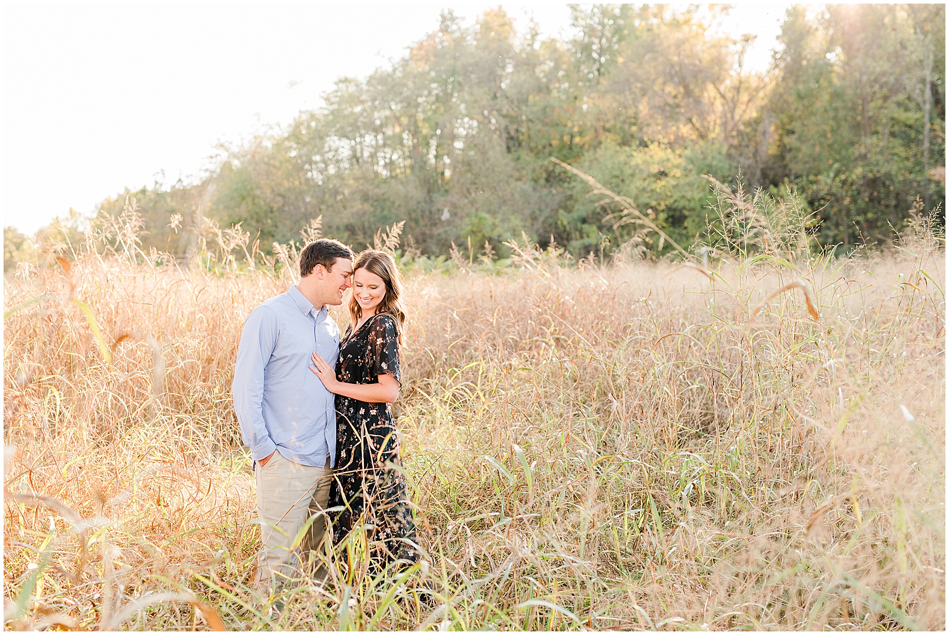 belle isle richmond engagement session tall grass