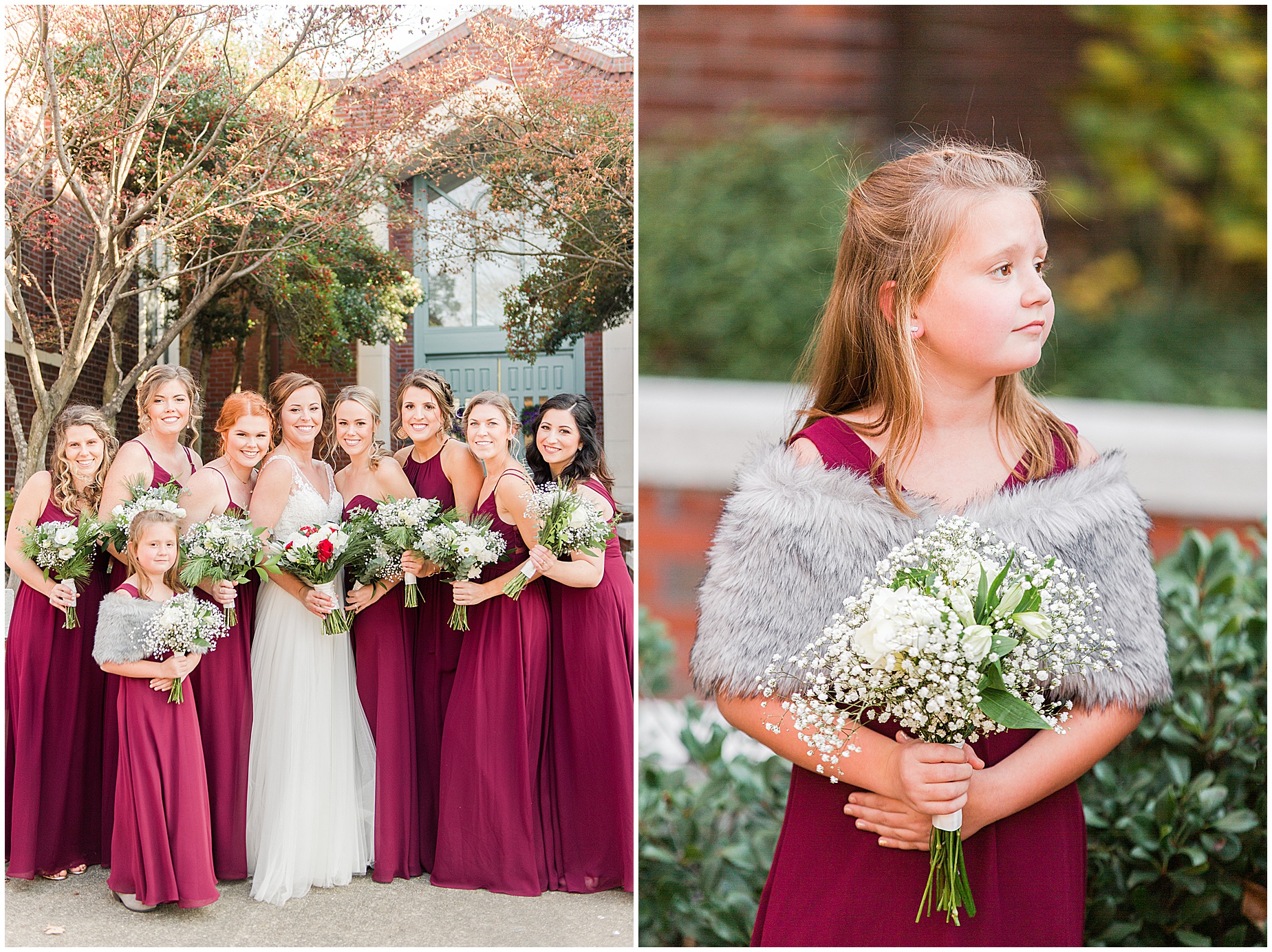 norfolk wedding photographers winter bridesmaids