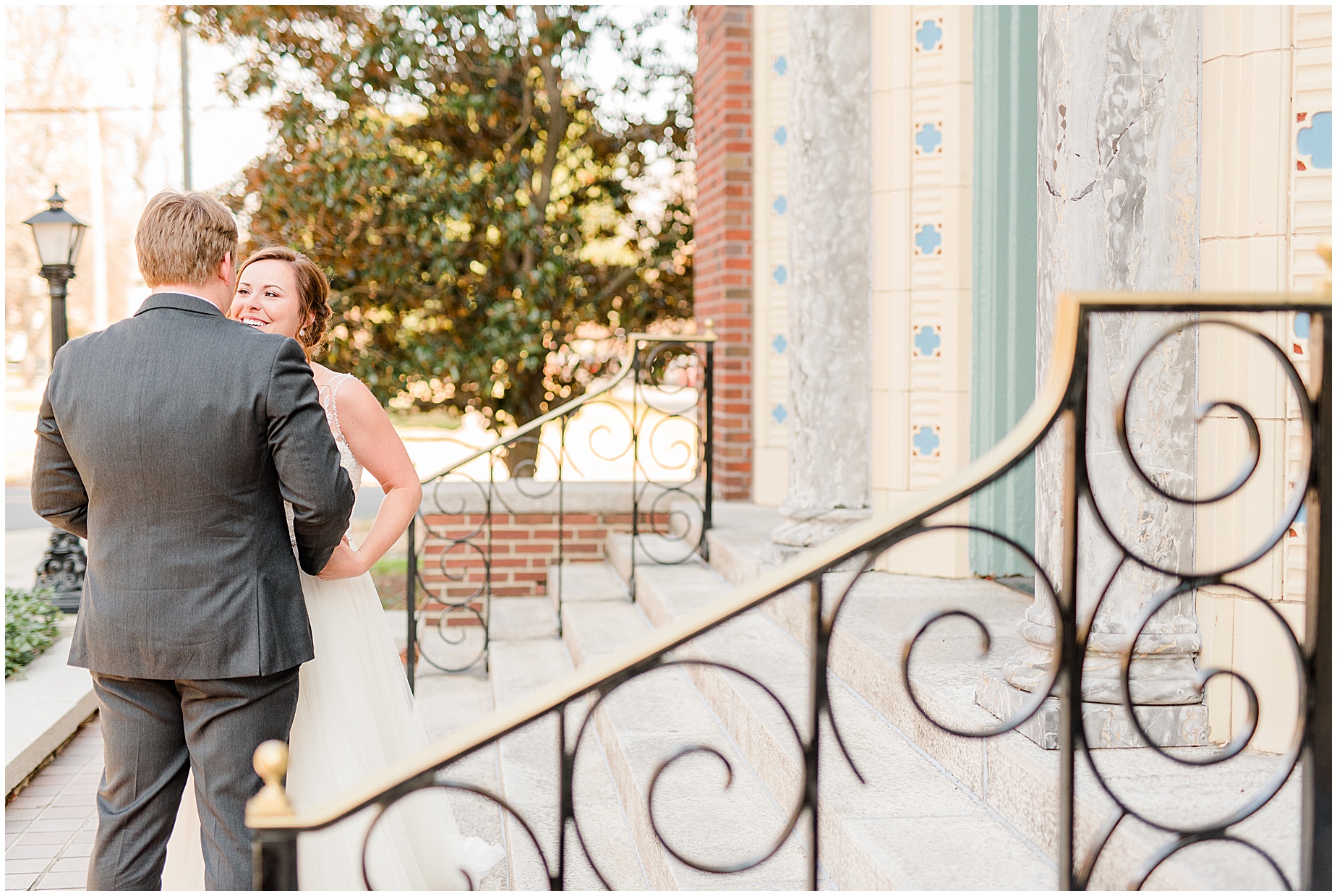 norfolk wedding photographers first look reaction