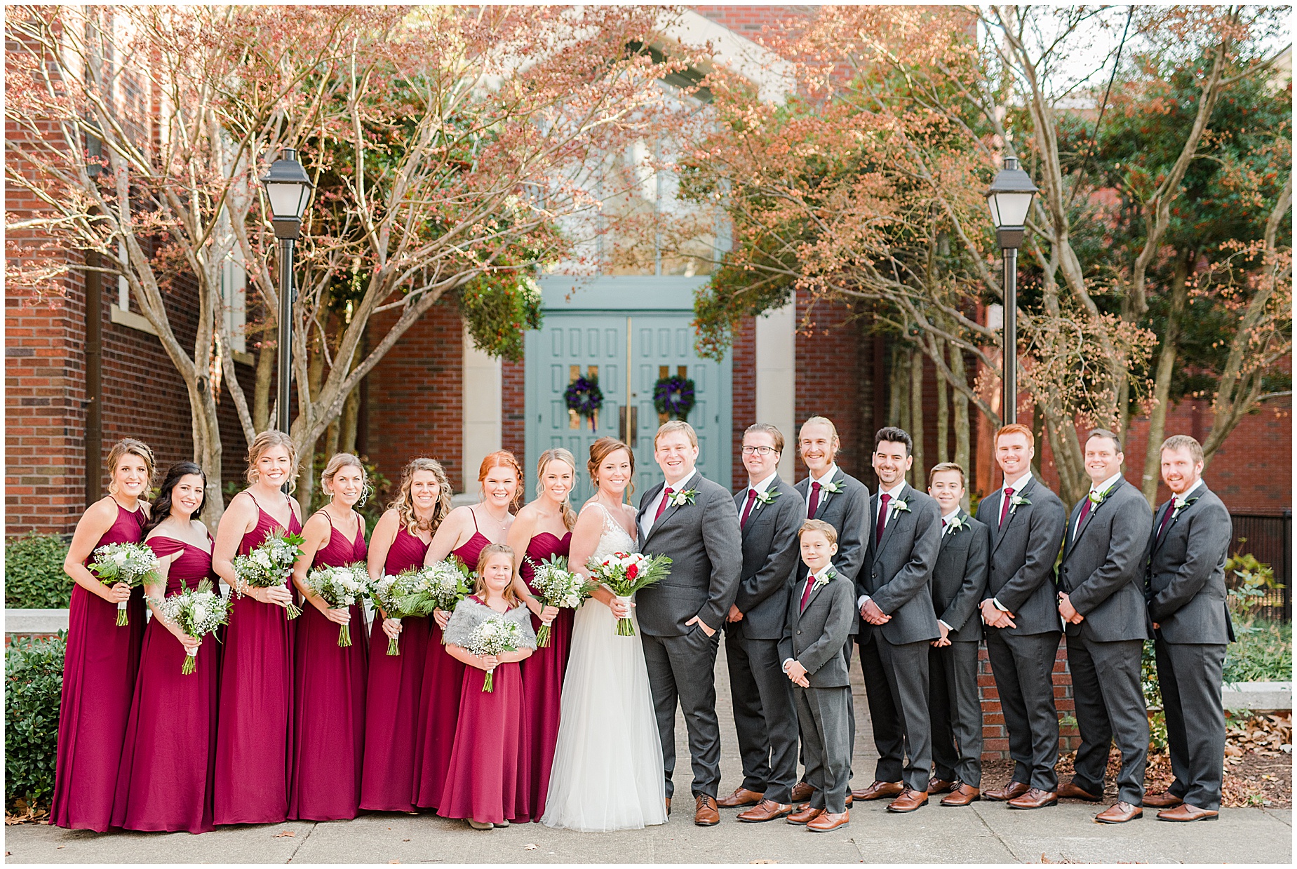 norfolk wedding photographers full bridal party