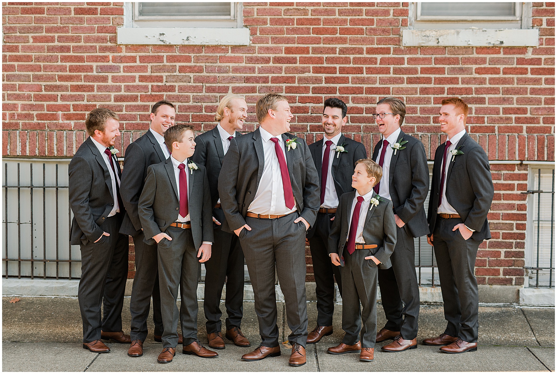 norfolk wedding photographers bridal party groomsmen