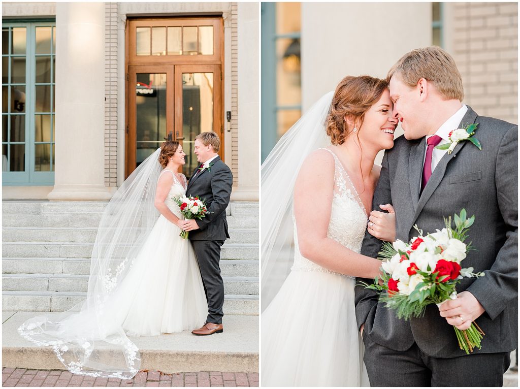 2019 wedding highlights virginia photographers historic post office bride and groom veil