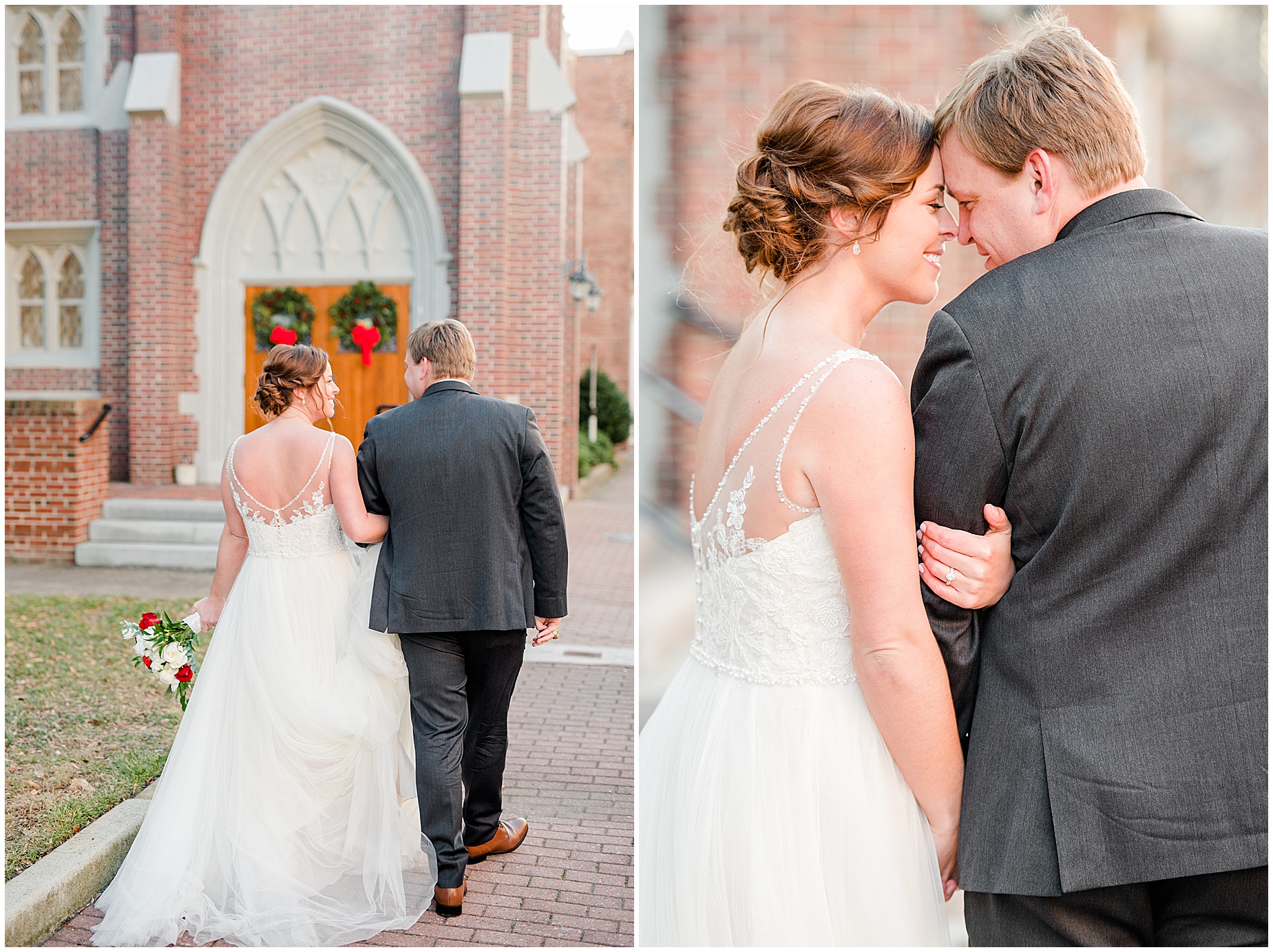 Historic Post Office Winter Wedding portraits