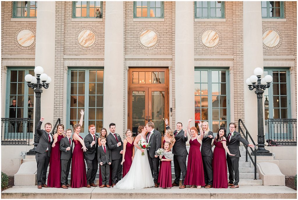 2019 wedding highlights virginia photographers historic post office bridal party