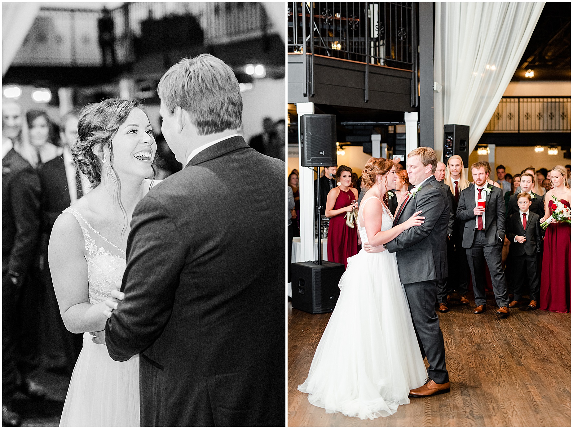 Historic Post Office Winter Wedding first dance