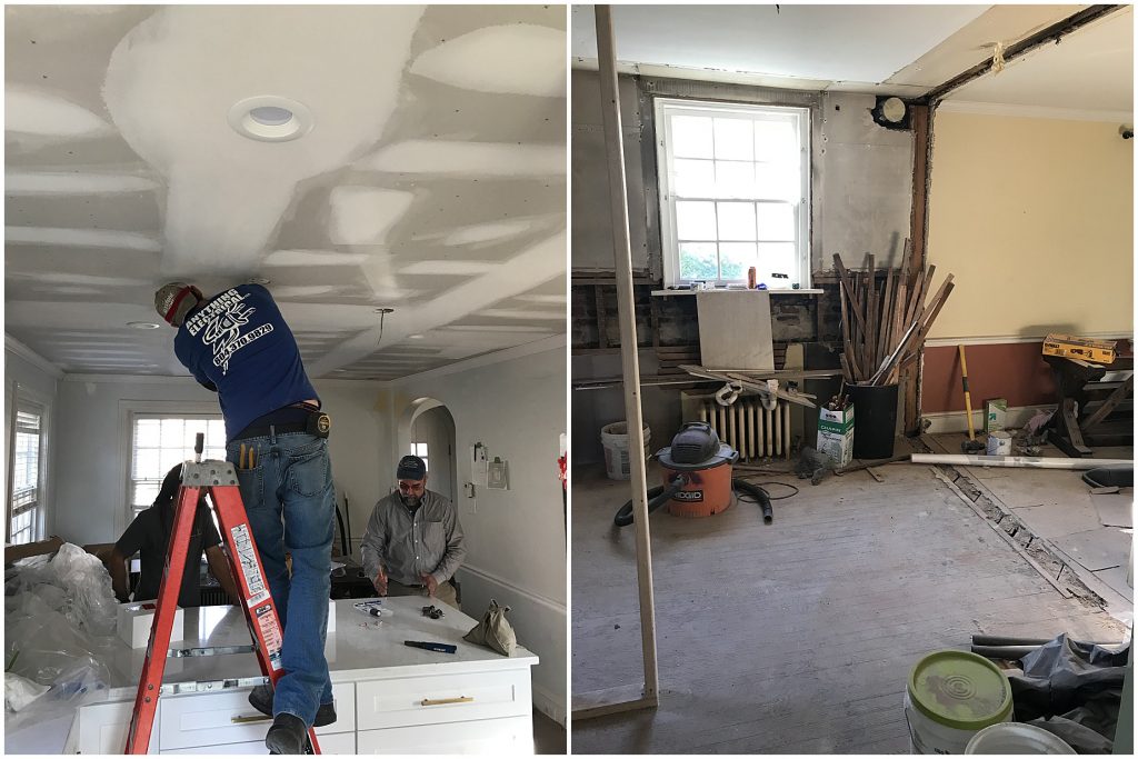 Richmond house renovation new kitchen ceiling and lighting michael and laura