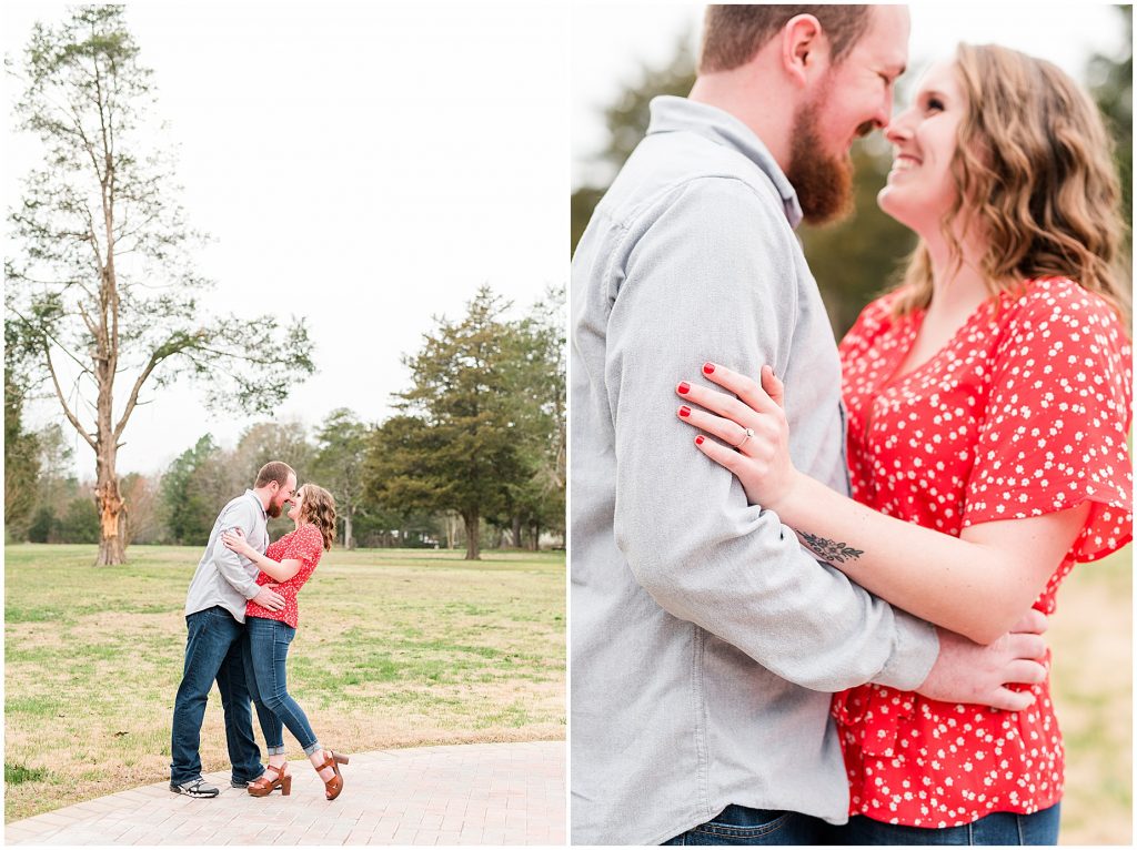 Richmond Spring Engagement Session Wisteria Farms cool tree