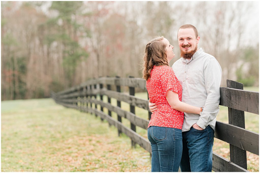 Richmond Spring Engagement Session Wisteria Farms