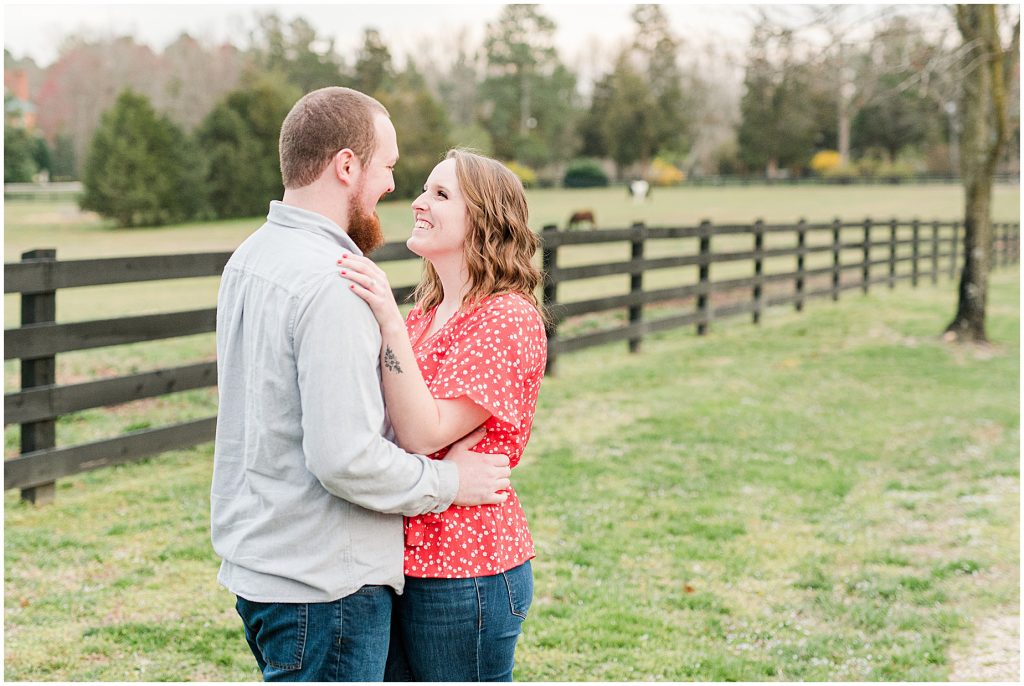 Richmond Spring Engagement Session at Wisteria Farms on Ivey