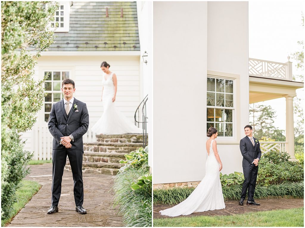 fall retreat at eastwood northern virginia plantation wedding first look