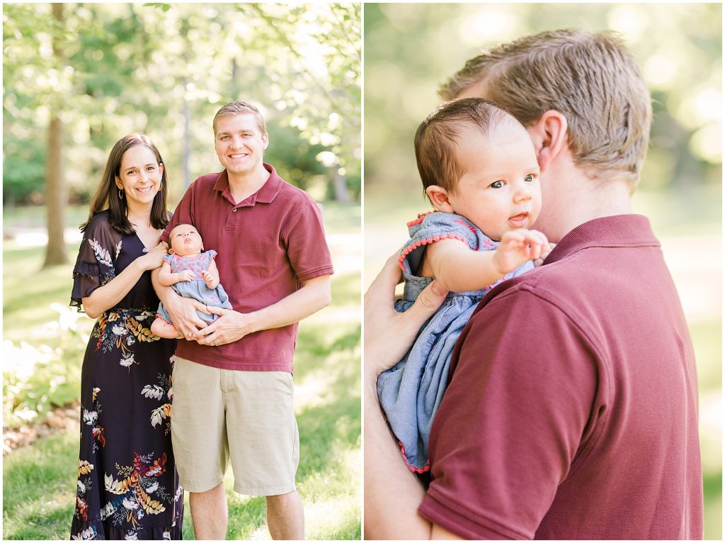 richmond photographers newborn mini-session back yard bright sun