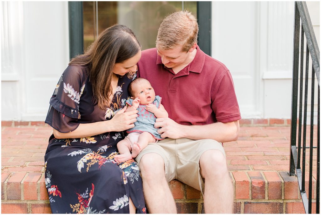 richmond photographers newborn baby mini-session front porch family