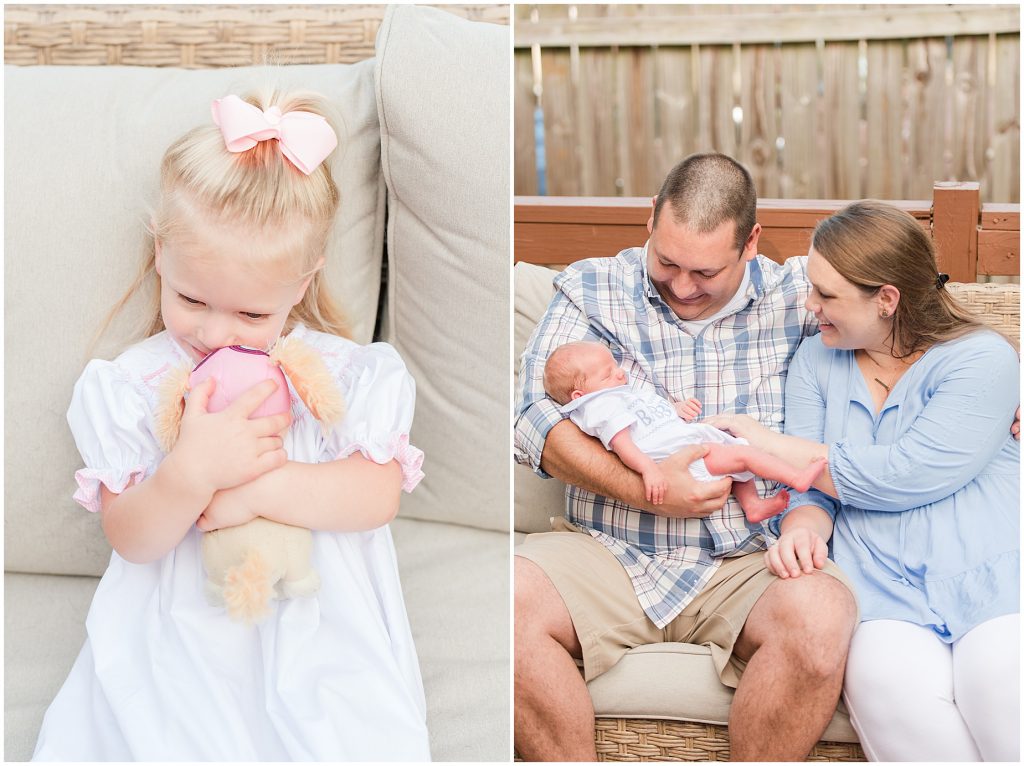 Backyard Newborn and Family Photography