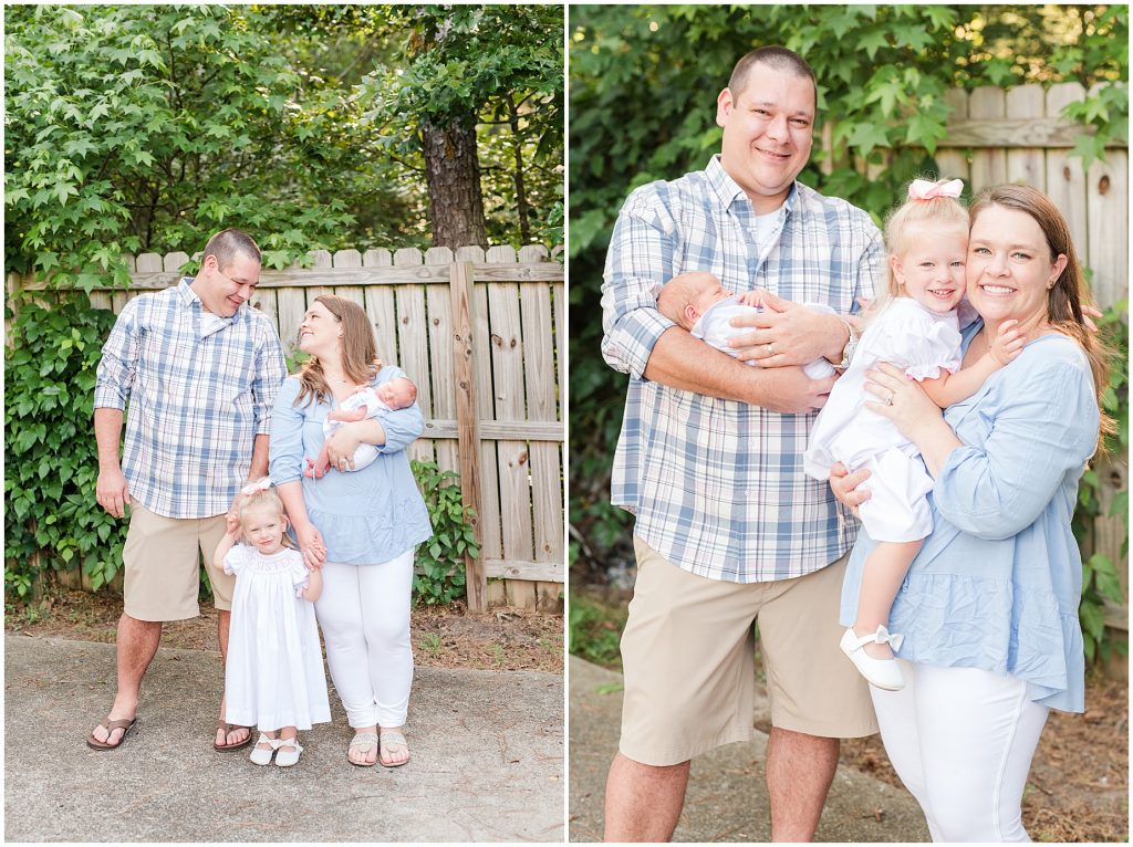 Backyard Newborn and Family Photography