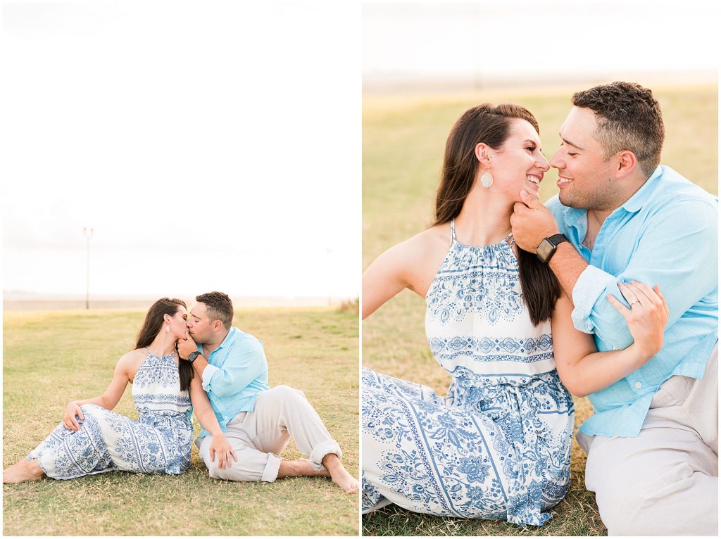 Fort Monroe Hampton Virginia Engagement sitting