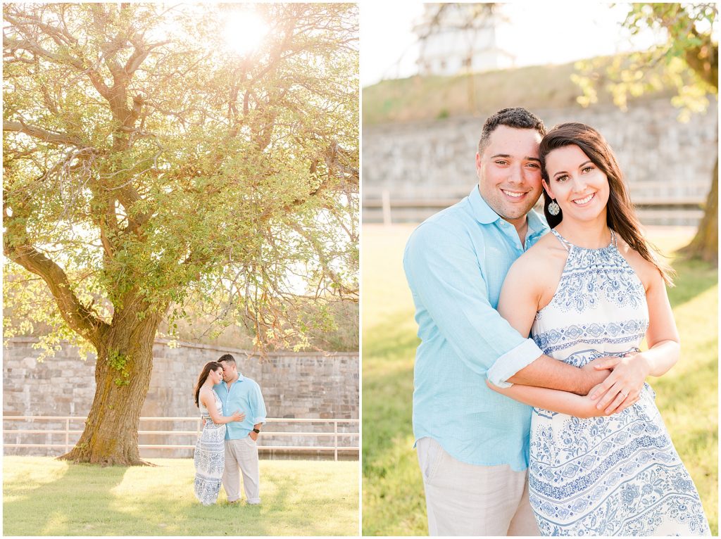 Fort Monroe Hampton Virginia summer Engagement 