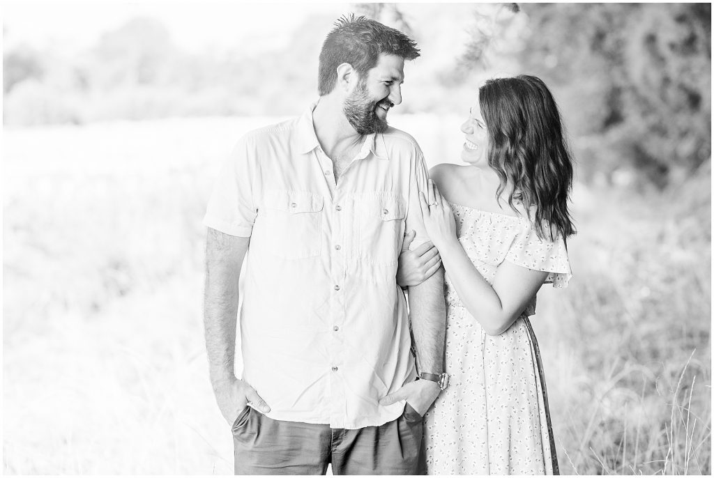 black and white couple in farm field richmond virginia