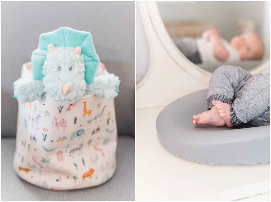 diy changing table in safari themed nursery