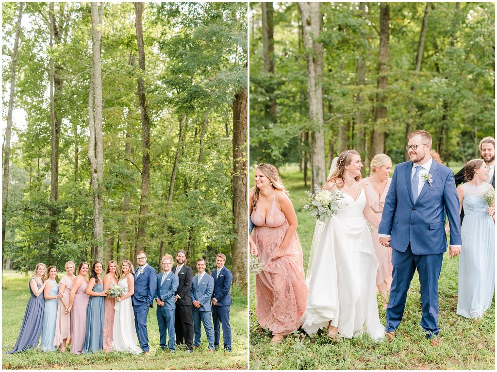 Bridal party chanco on the james river richmond virginia wedding photographers