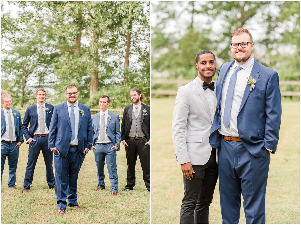 groom and groomsmen chanco on the james river richmond virginia wedding photographers