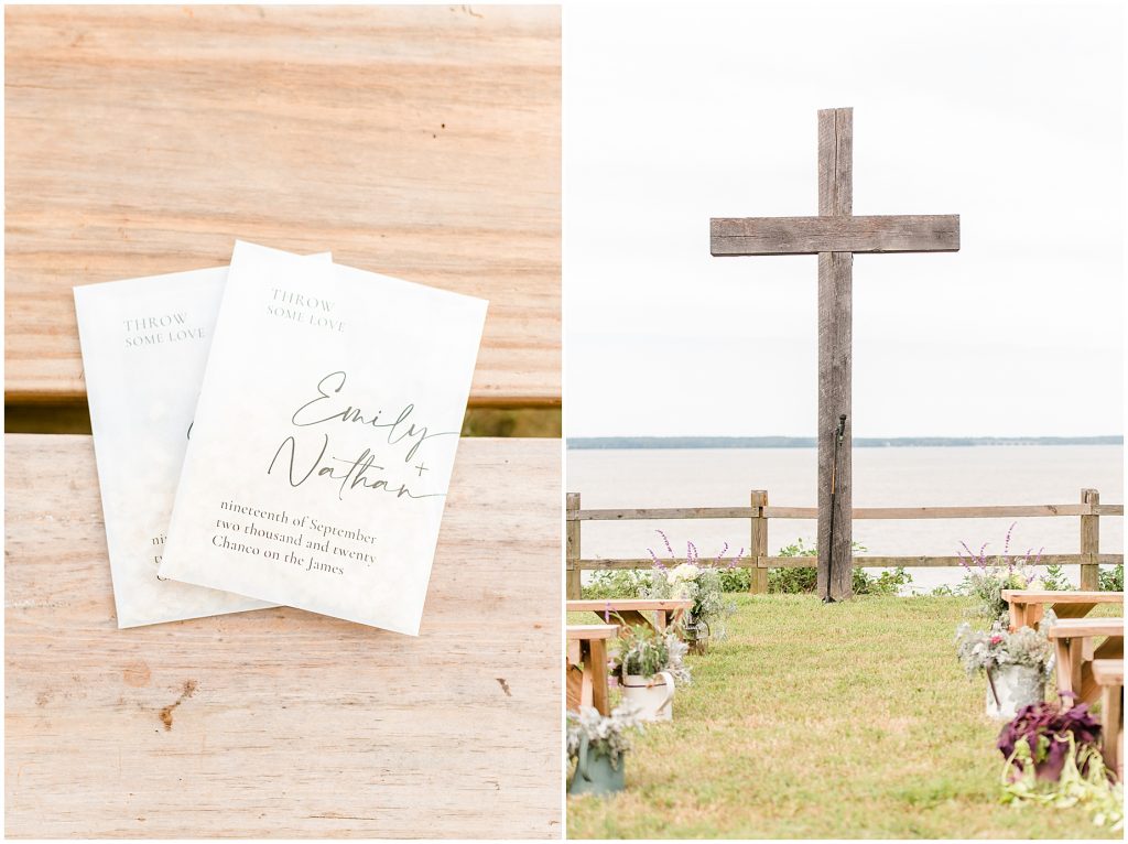 ceremony details chanco on the james river richmond virginia wedding photographers