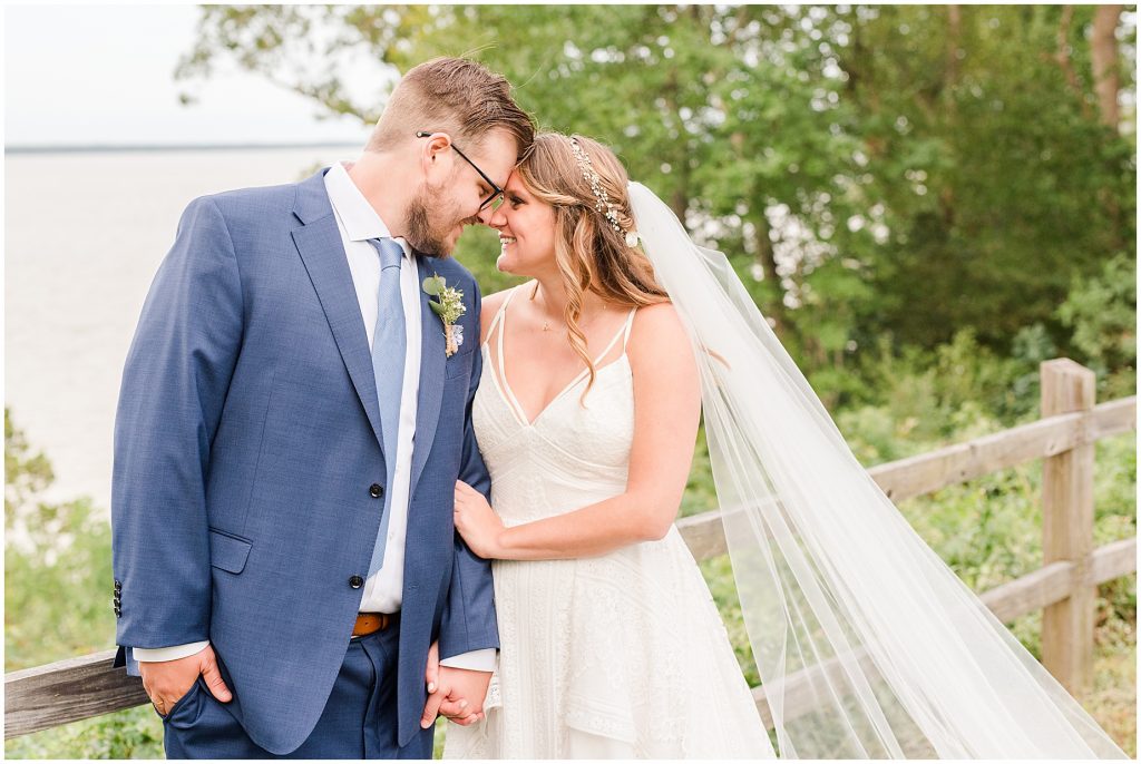 bride and groom riverfront chanco on the james river richmond virginia wedding photographers