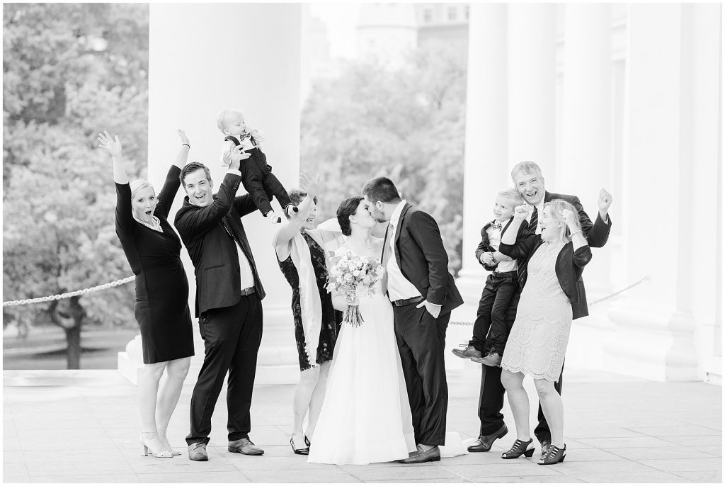 family portraits after wedding ceremony richmond virginia