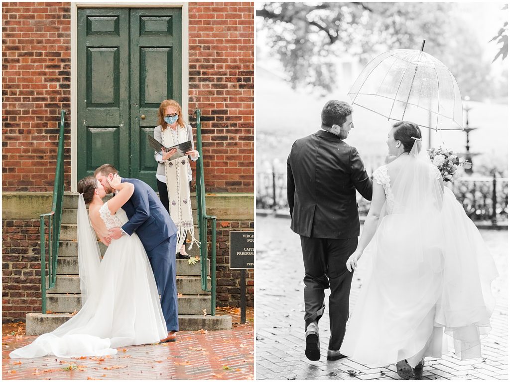 capitol square richmond virginia wedding ceremony at the bell tower 