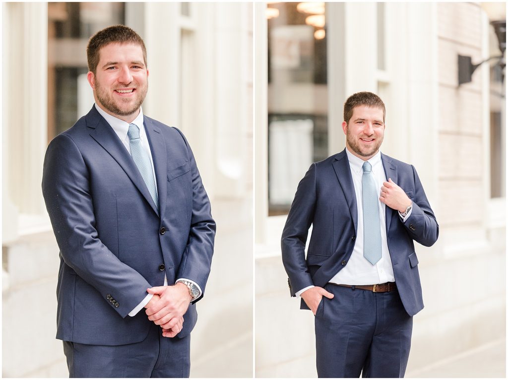 groom portraits downtown richmond virginia