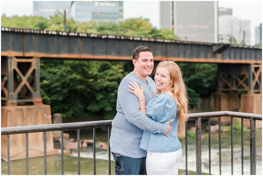 tpott walking bridge james river richmond virginia engagement session 