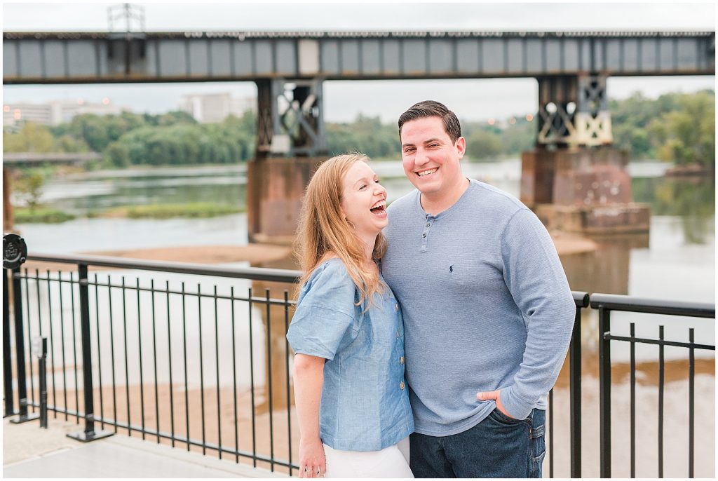 browns island downtown richmond engagement session 