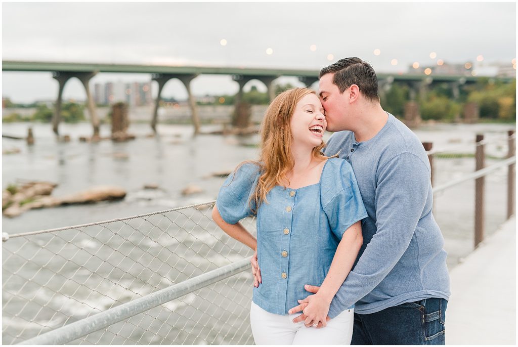 T. Tyler Potterfield Memorial Bridge downtown richmond engagement session 