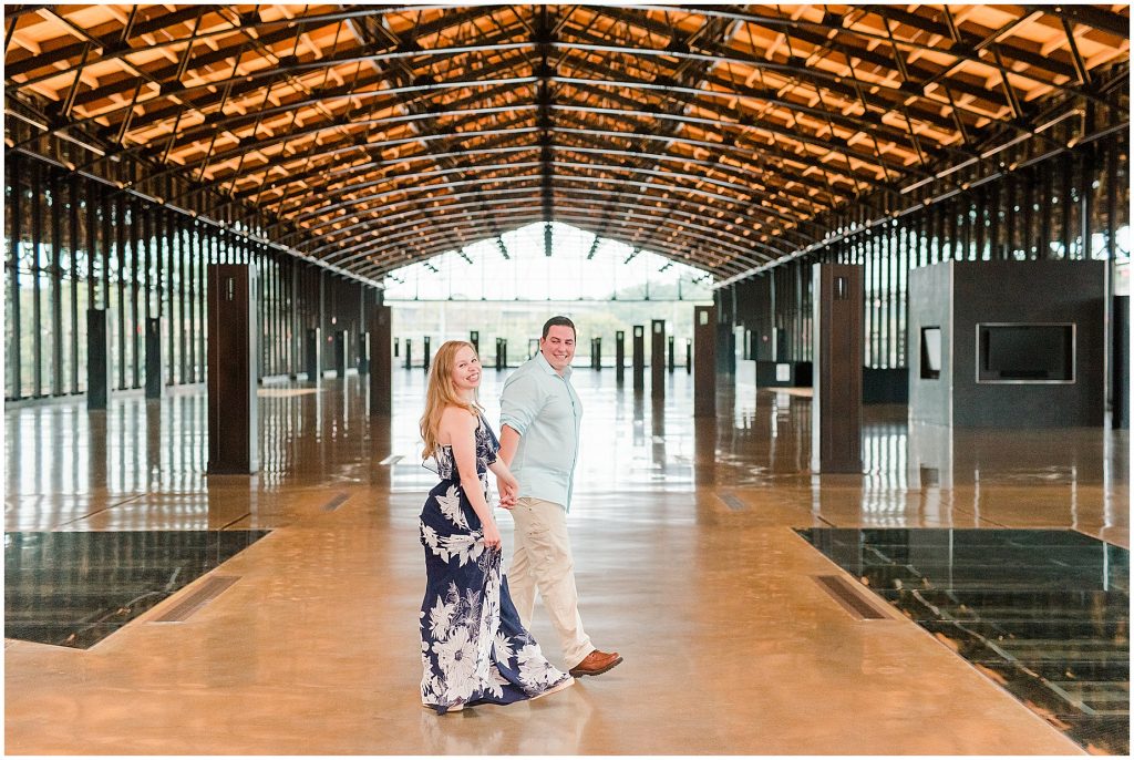 main street station train station downtown richmond engagement session