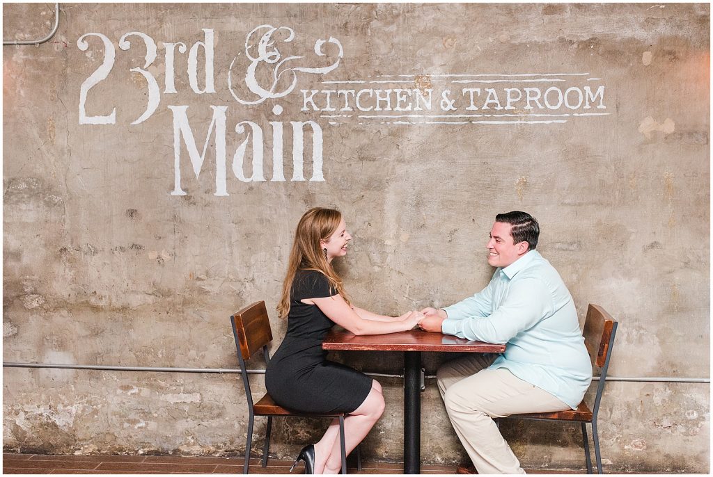 richmond restaurant 23rd and main first date engagement session 