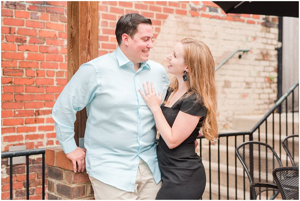 richmond restaurant engagement session 